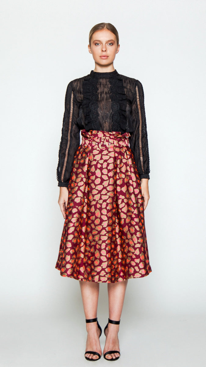 NIGHT AT THE CLUB MIDI SKIRT - MaraFormigone