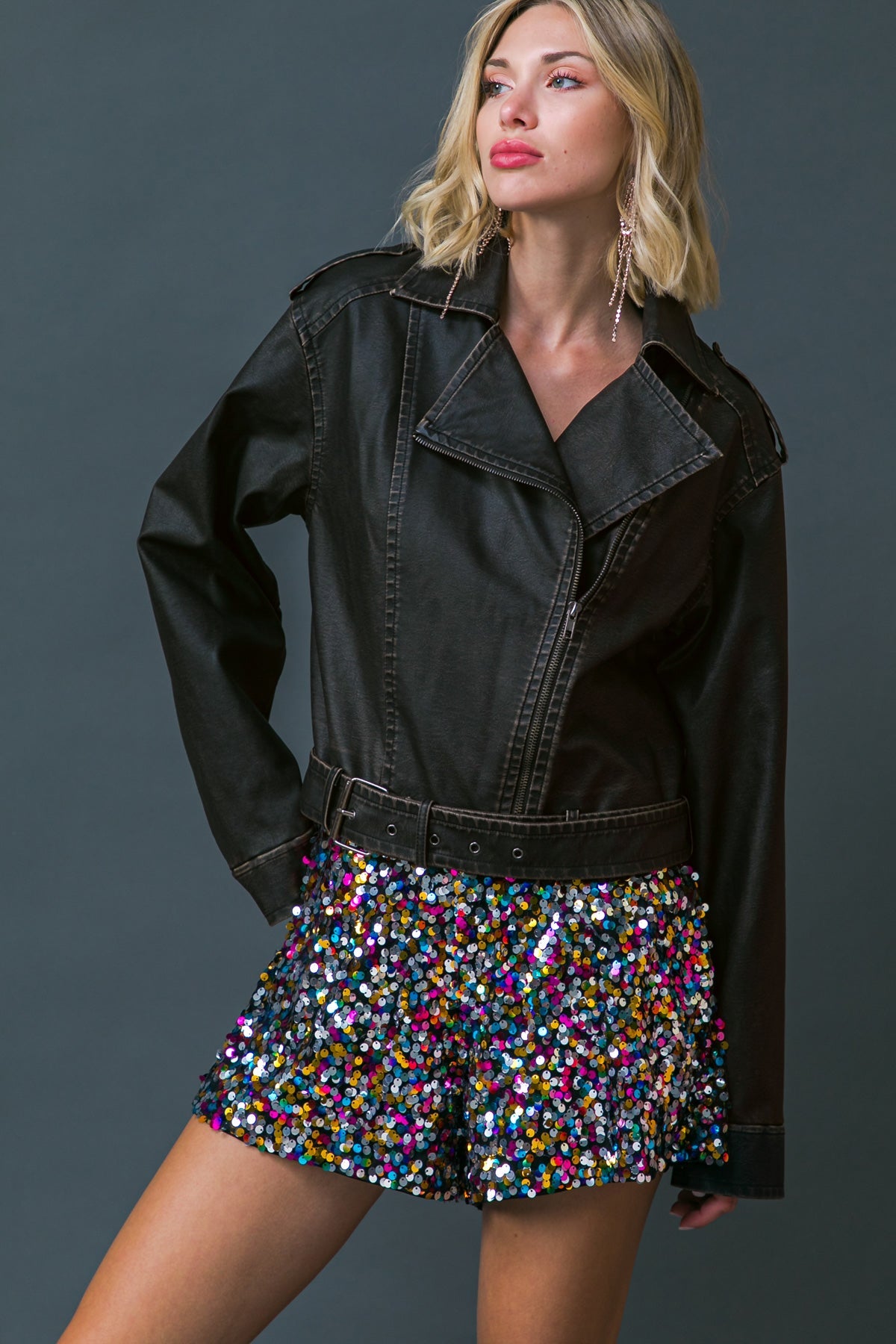 JAQUETA DE MOTOCICLISTA FALSA "ON MY WAY UP"