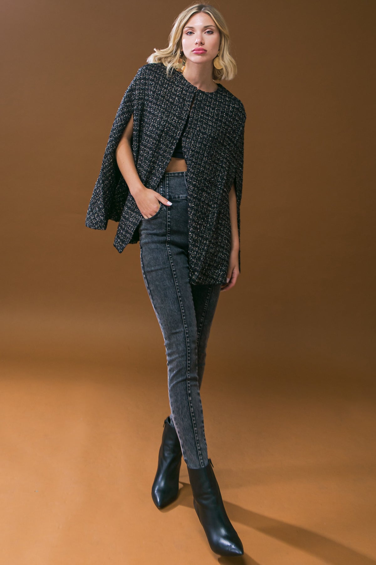 CAPA DE TWEED PARA DANÇA AO PÔR DO SOL