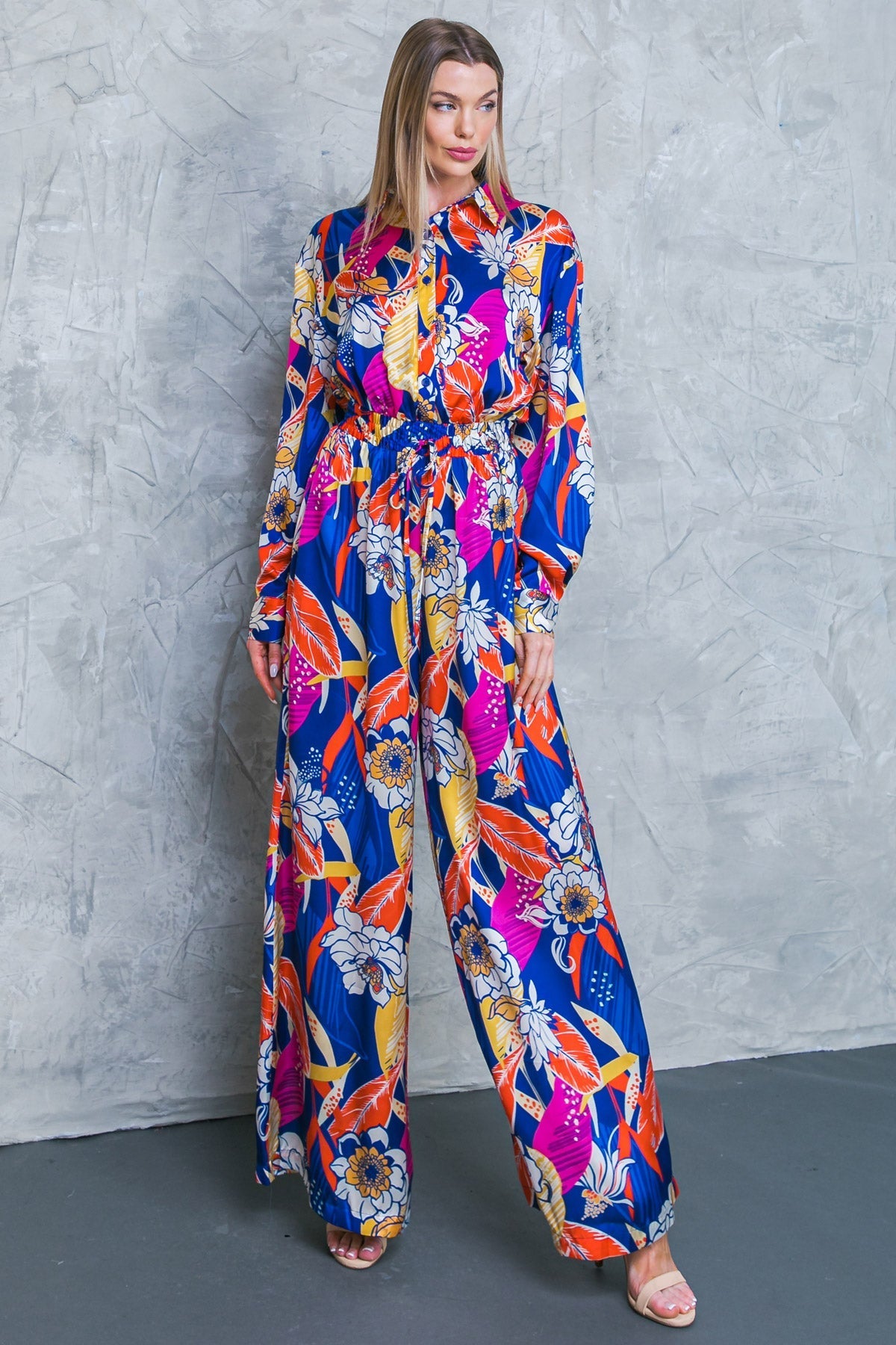 BLOOMING HOPE WOVEN JUMPSUIT - MaraFormigone