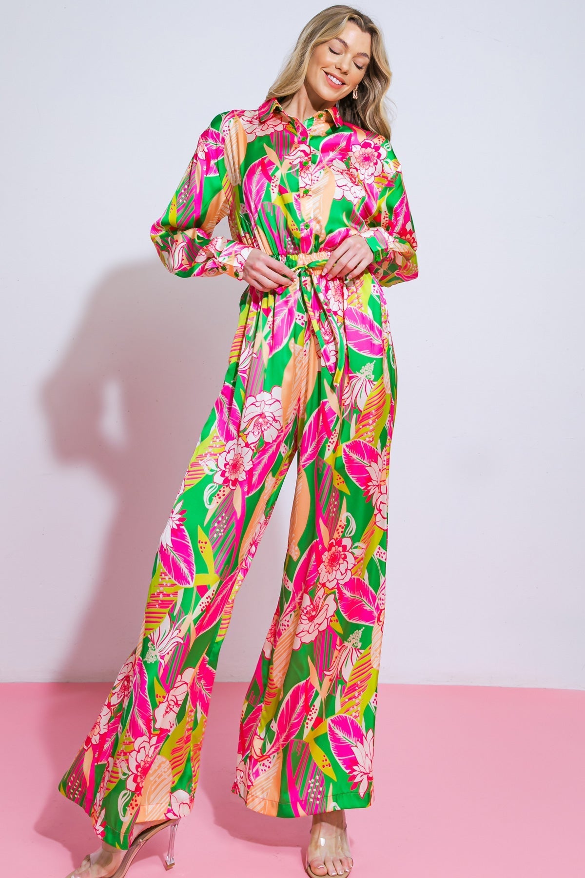 BLOOMING HOPE WOVEN JUMPSUIT - MaraFormigone