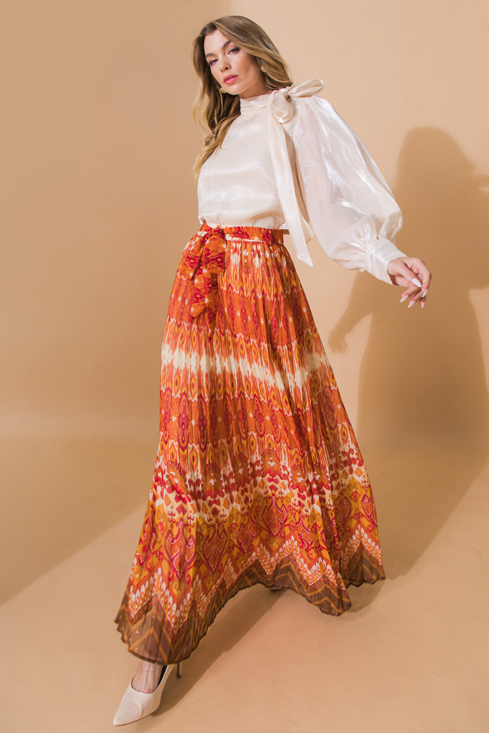 A POINT IN TIME WOVEN MAXI SKIRT - MaraFormigone