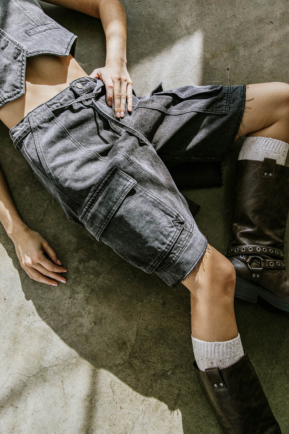 A BETTER DAY DENIM SHORTS - MaraFormigone