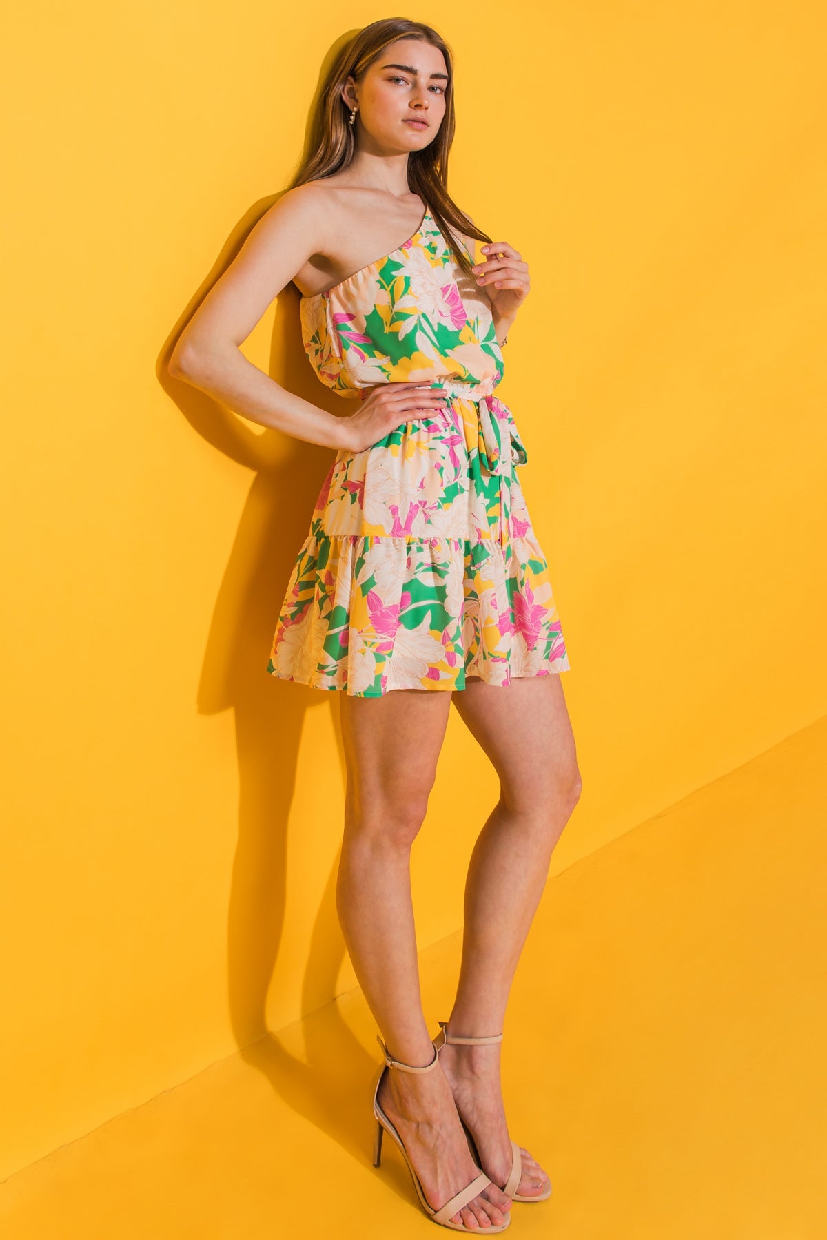 A PIECE OF MY HEART WOVEN MINI DRESS - MaraFormigone