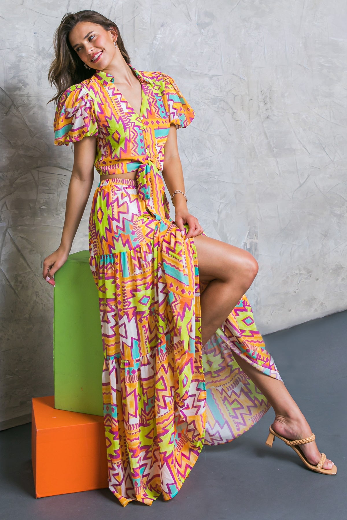 WILL NOT BE FORGOTTEN WOVEN SKIRT - MaraFormigone