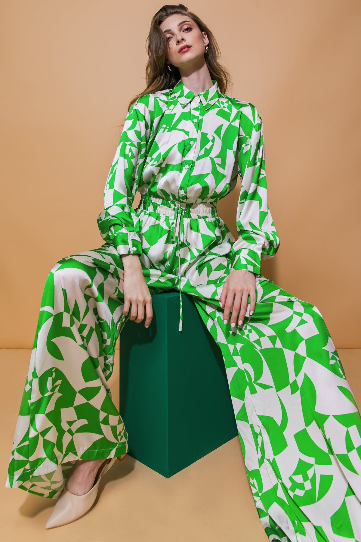 STYLISH IMPRESSION WOVEN JUMPSUIT - MaraFormigone