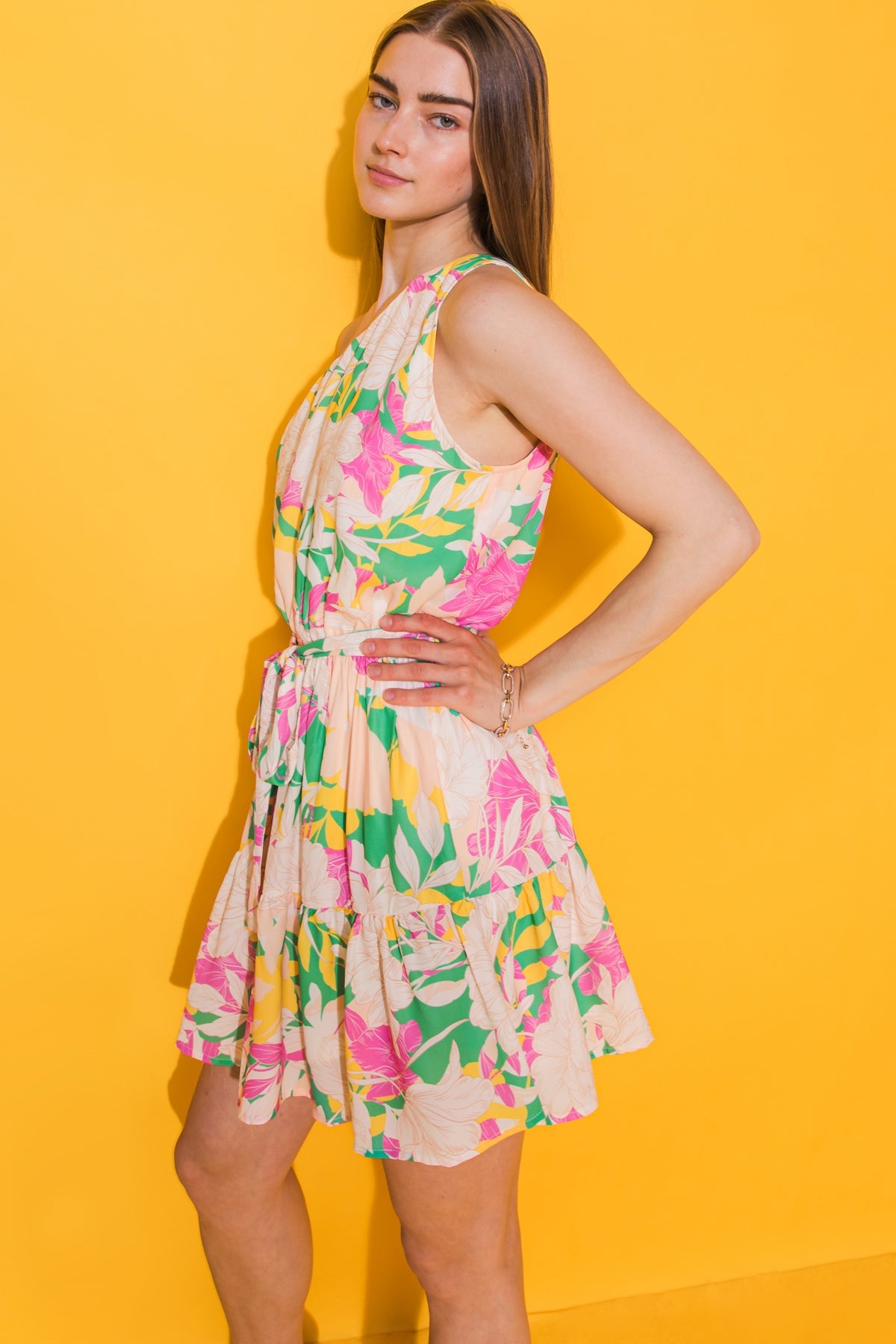 A PIECE OF MY HEART WOVEN MINI DRESS - MaraFormigone