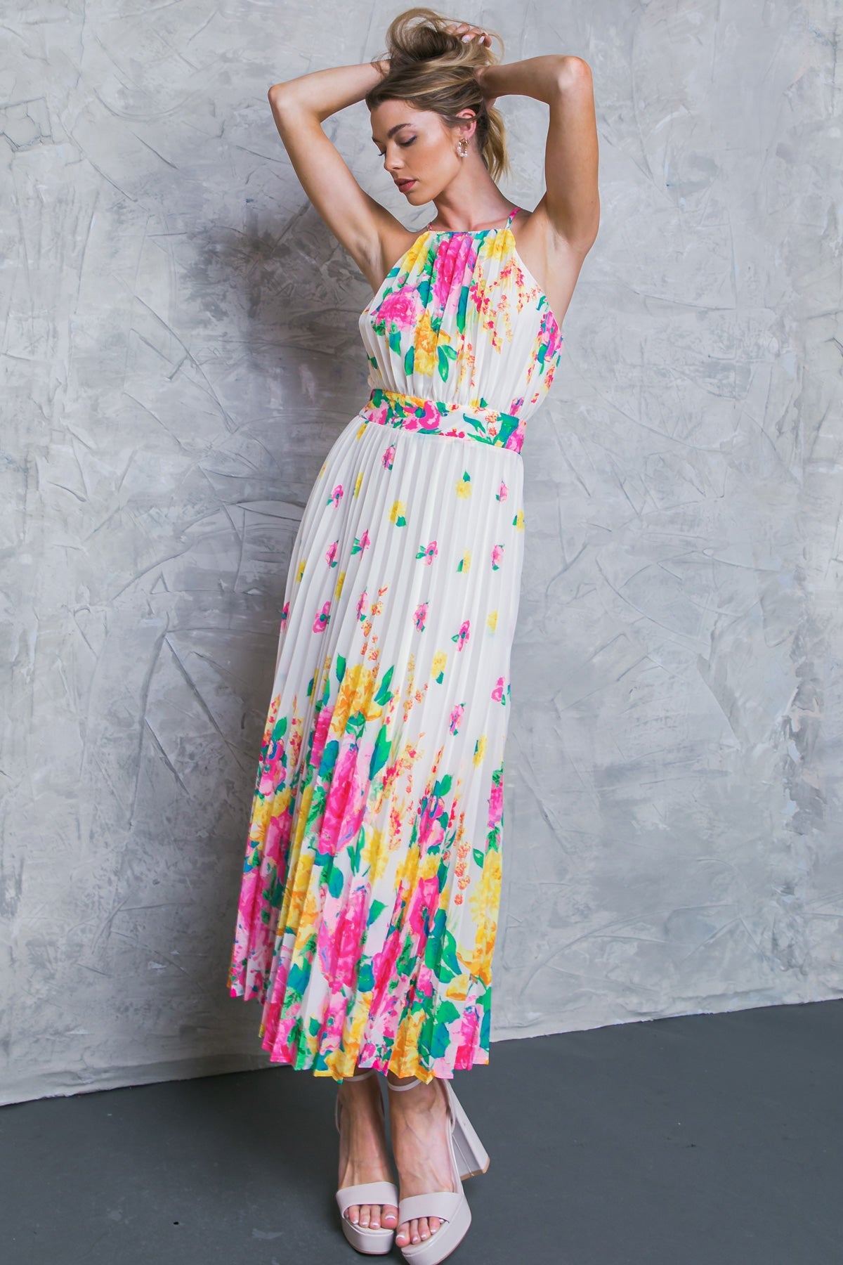 ALBERGO STELLA WOVEN MIDI DRESS - MaraFormigone