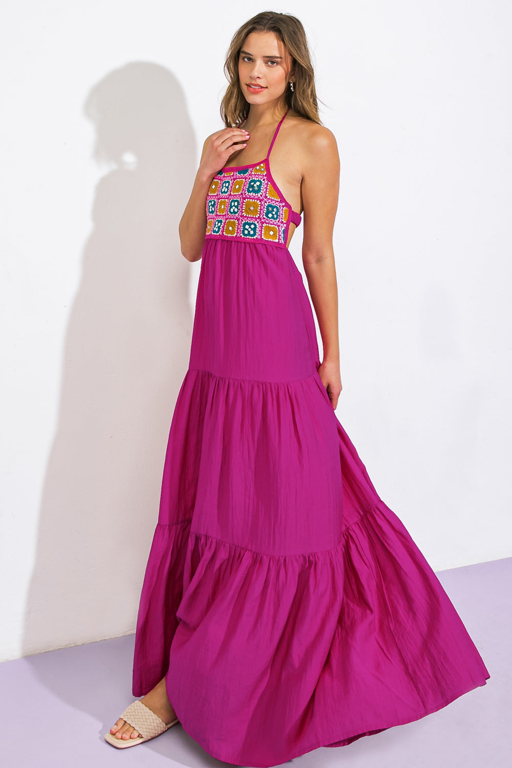 VESTIDO MIDI DE TECIDO PARA AFTER PARTY