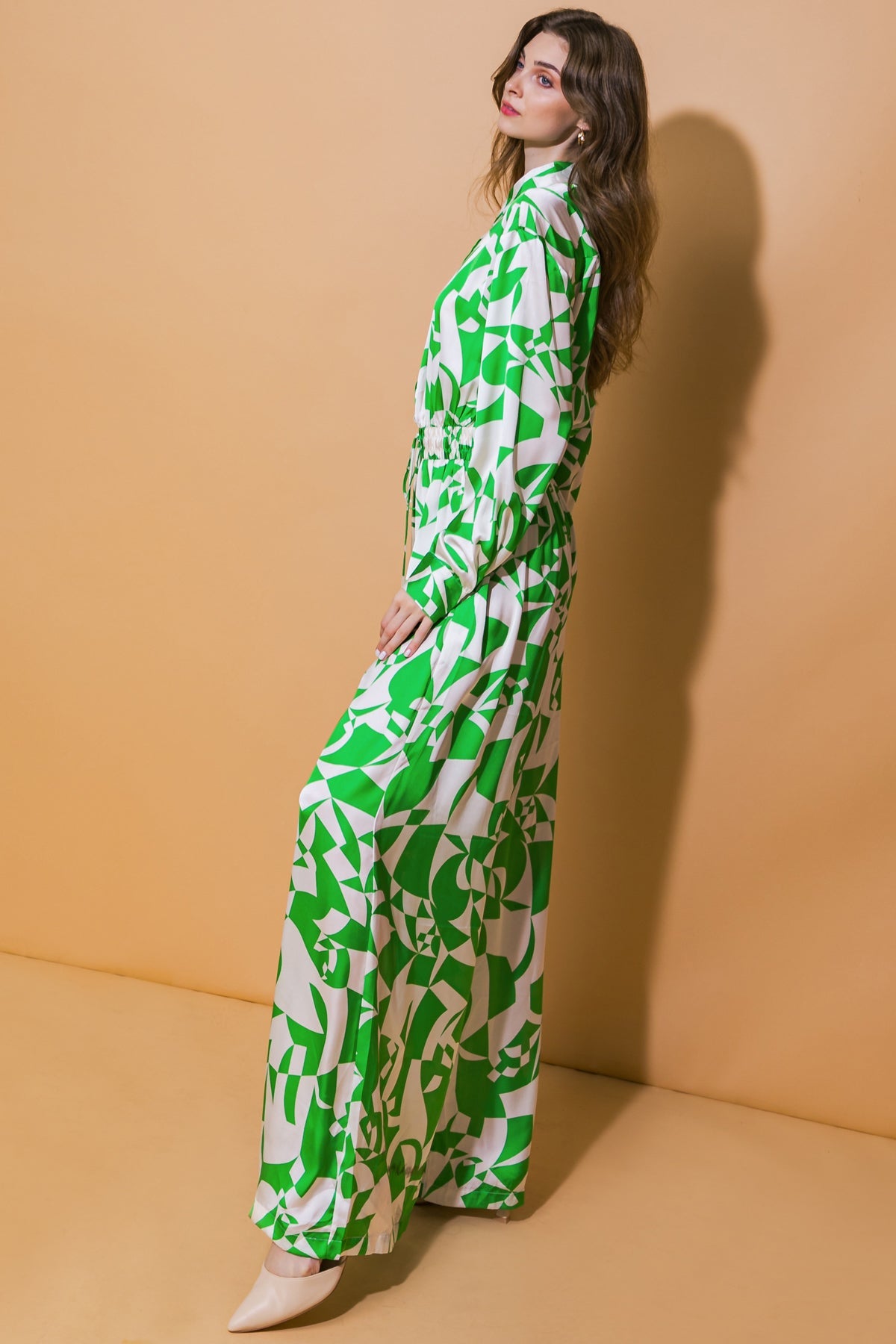 STYLISH IMPRESSION WOVEN JUMPSUIT - MaraFormigone