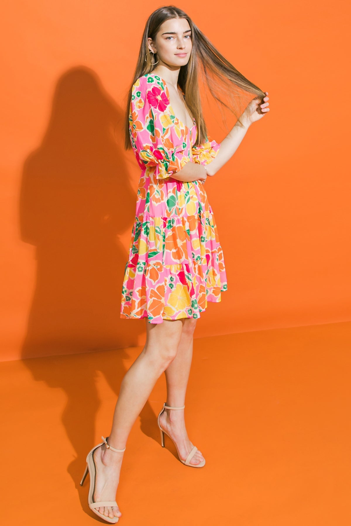 VESTIDO MINI TEJIDO ROSA DEMASIADO A LA MODA