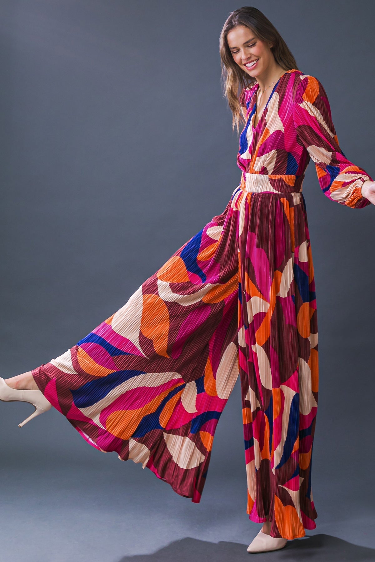 SET A TREND PLISSE JUMPSUIT - MaraFormigone