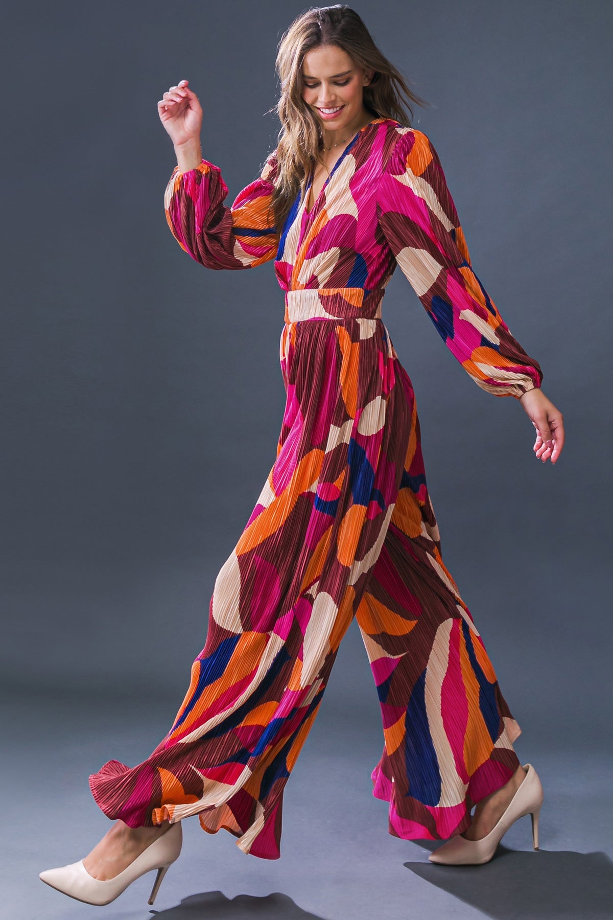 SET A TREND PLISSE JUMPSUIT - MaraFormigone