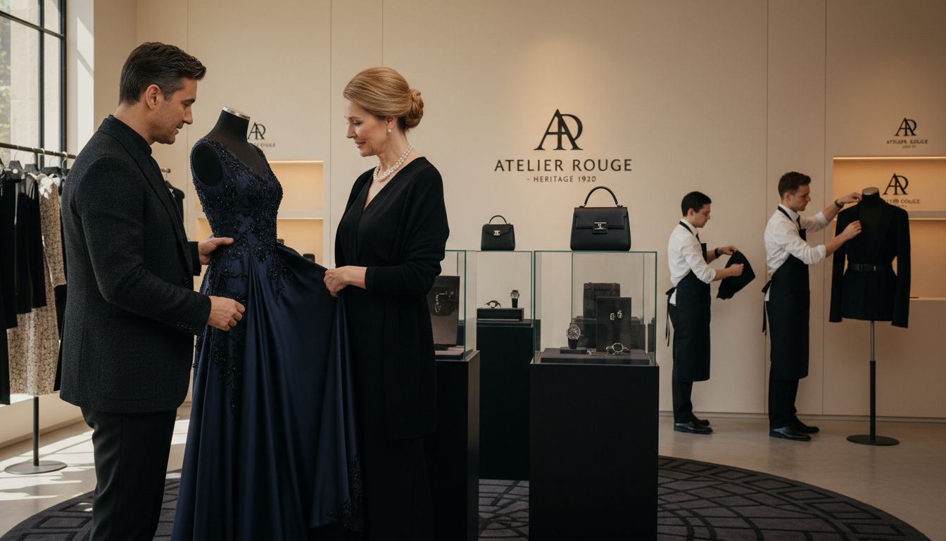 luxury fashion showroom