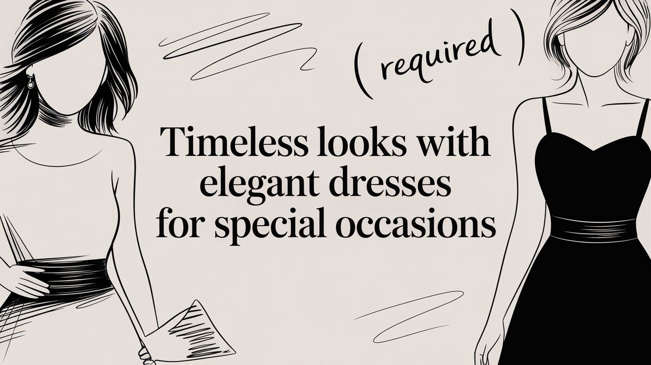 Timeless looks with elegant dresses for special occasions