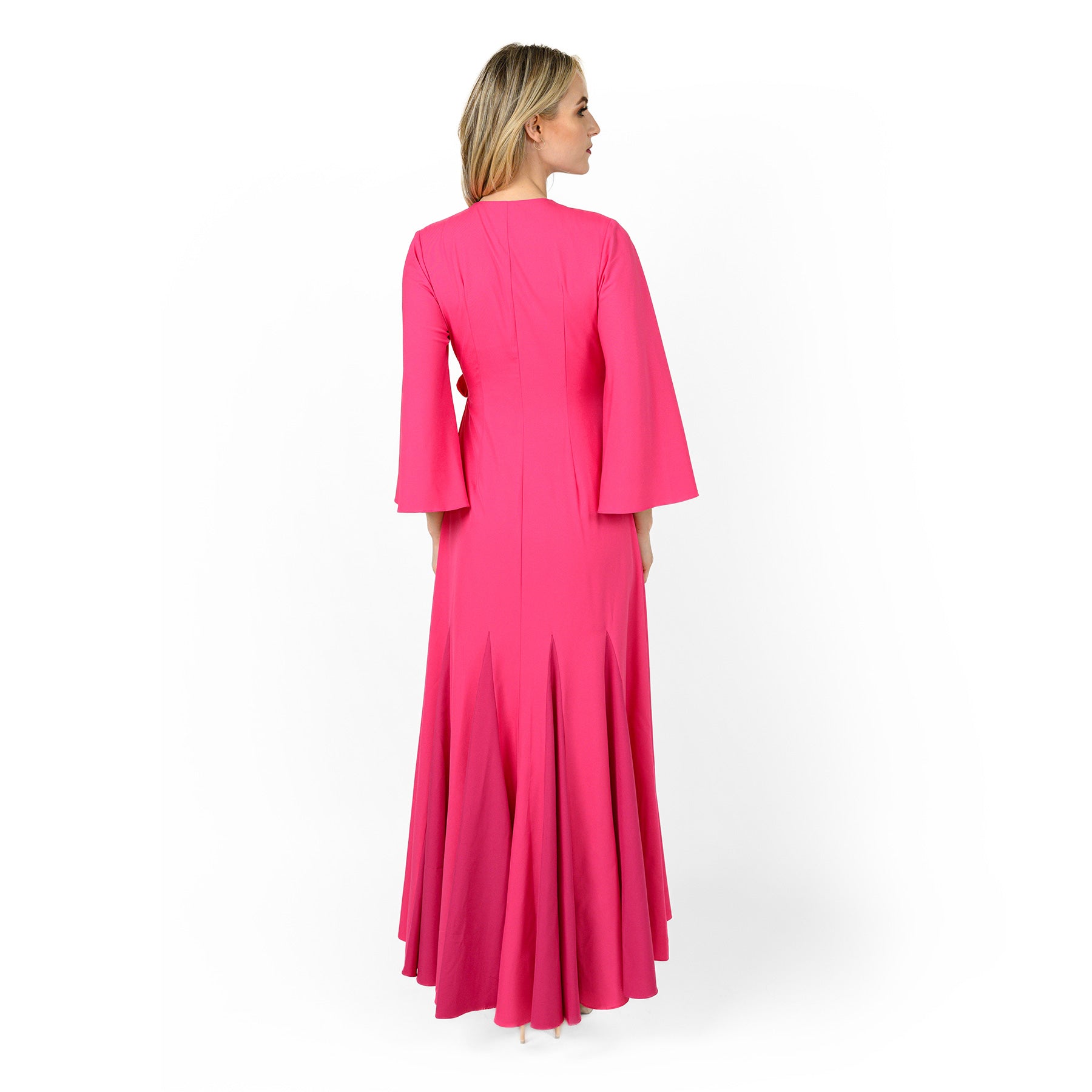 Godetted Cascading Front Maxi Dress - MaraFormigone