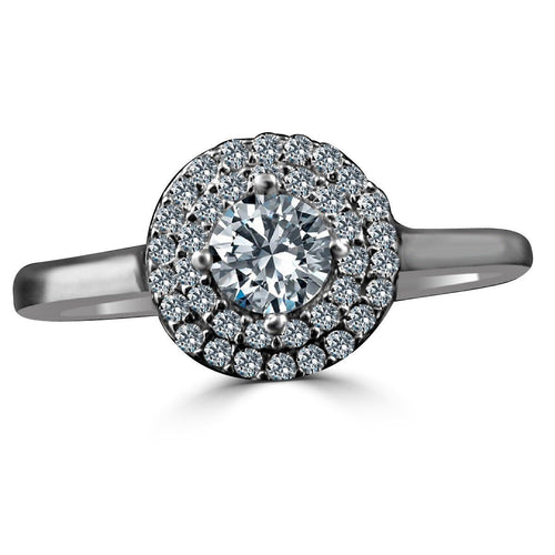 .25CT Round Cubic Zirconia Diamond veneer Ring-0