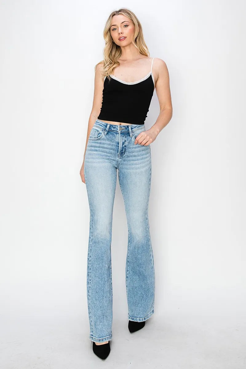 RISEN boot cut High Rise Jeans - MaraFormigone