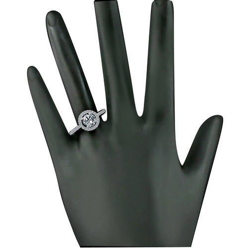 0.75CT Round Diamond Veneer Cubic Zirconia Ring. 635R207-1