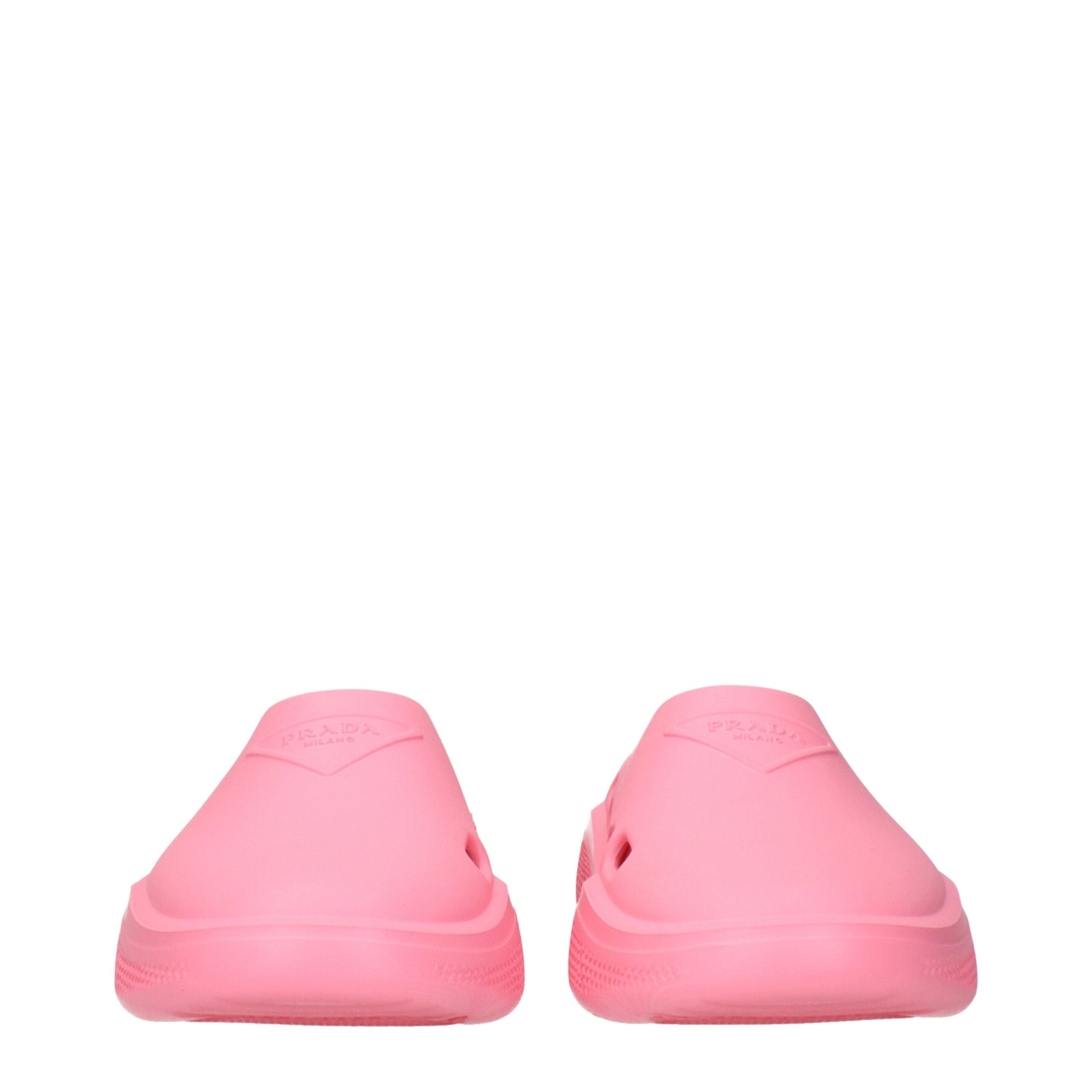 Prada Pink Cotton Slippers