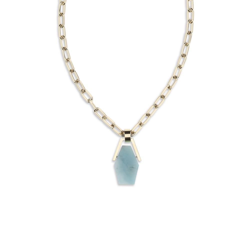 La Double J Blue Brass Necklace