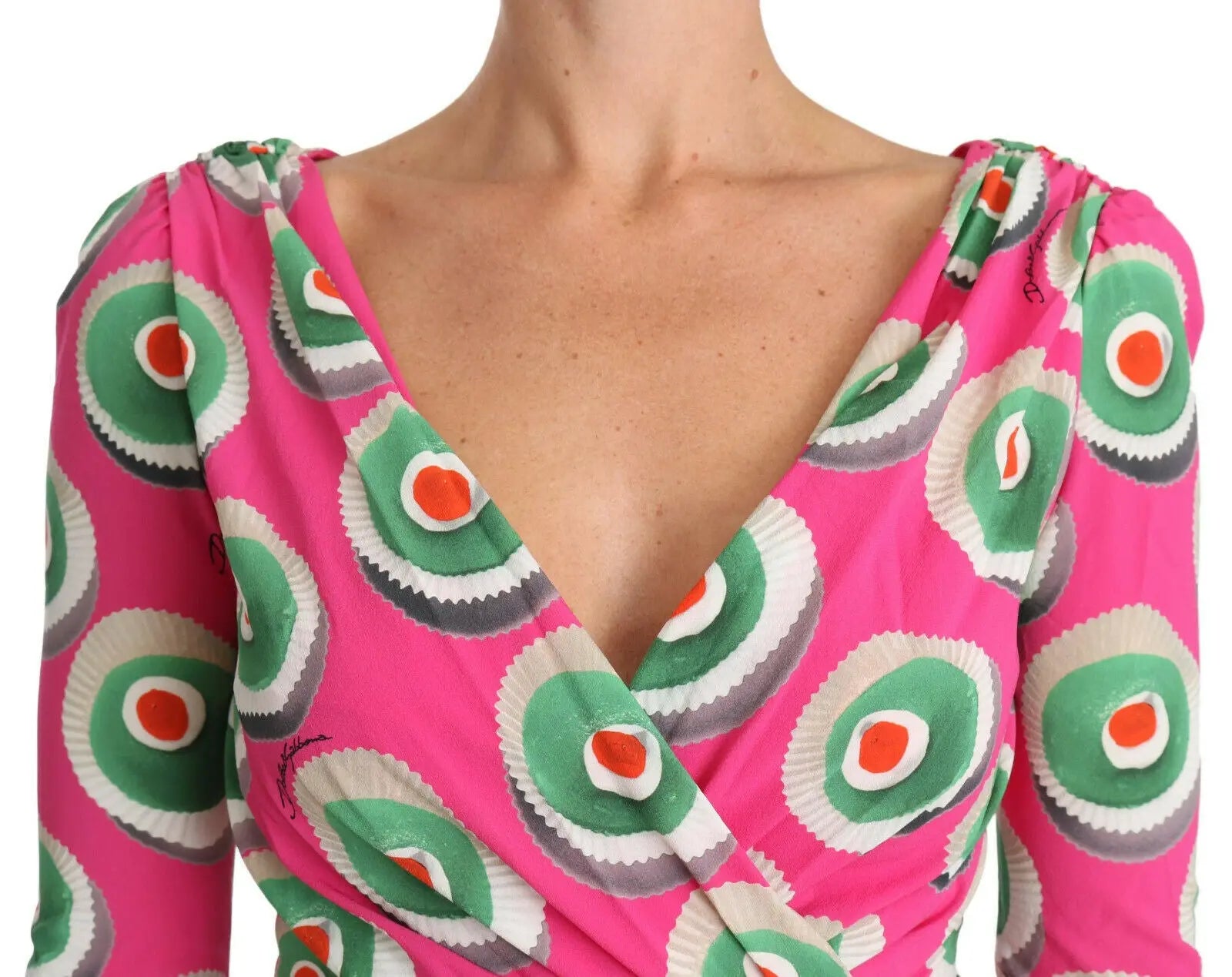 Dolce & Gabbana Elegant Pink Silk Sheath Bodycon Dress Dolce & Gabbana