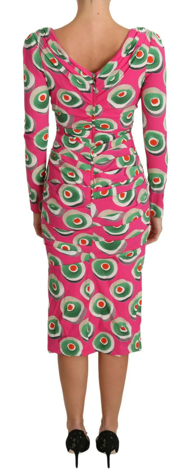 Dolce & Gabbana Elegant Pink Silk Sheath Bodycon Dress Dolce & Gabbana