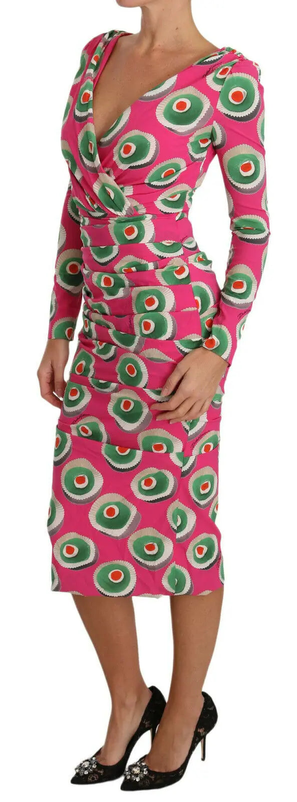 Dolce & Gabbana Elegant Pink Silk Sheath Bodycon Dress Dolce & Gabbana