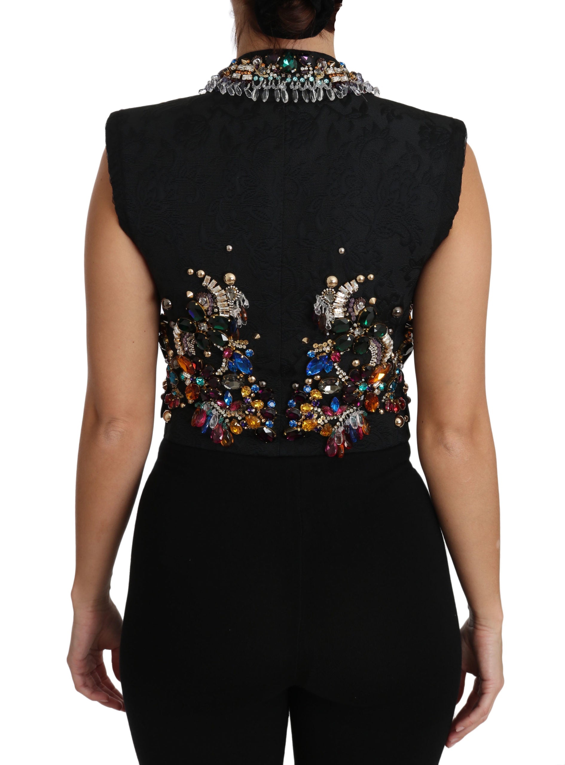 Dolce & Gabbana Enchanted Sicily Crystal-Embellished Vest Dolce & Gabbana
