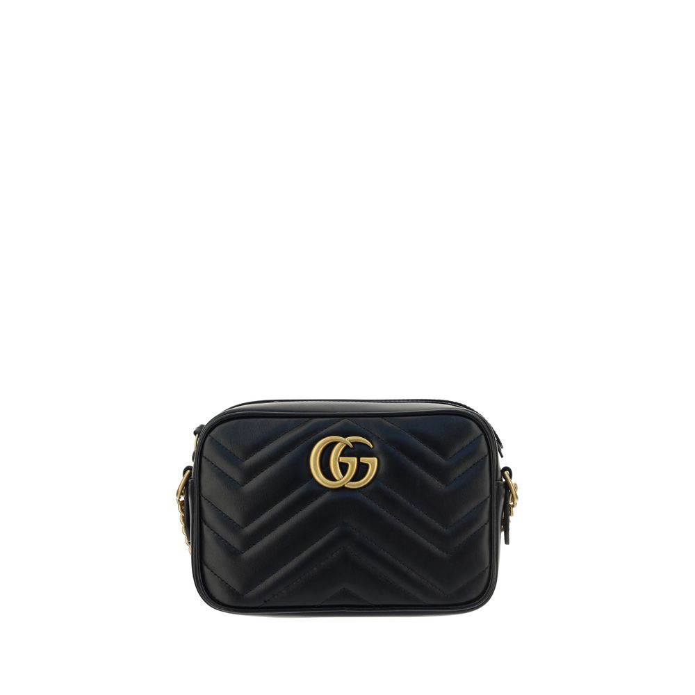 Gucci Black Calf Leather Bos Taurus Shoulder Bag