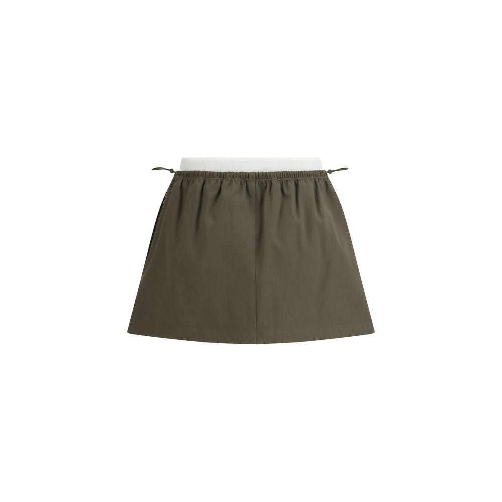 Alexander Wang Bicolor Cotton Mini Skirt