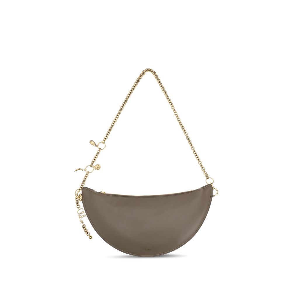 Chloé Gray Calf Leather Bos Taurus Shoulder Bag