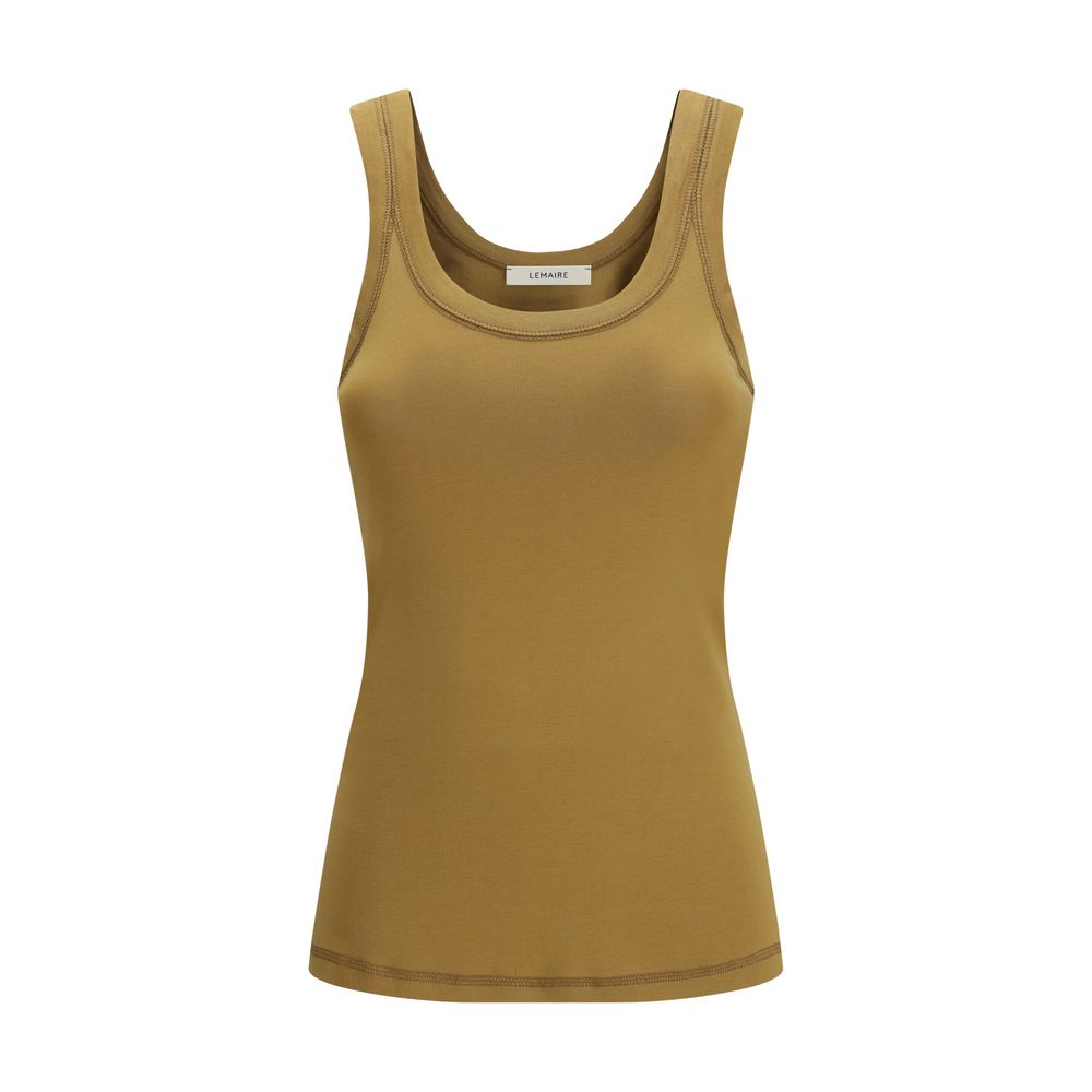 Lemaire Brown Cotton Tank Tops