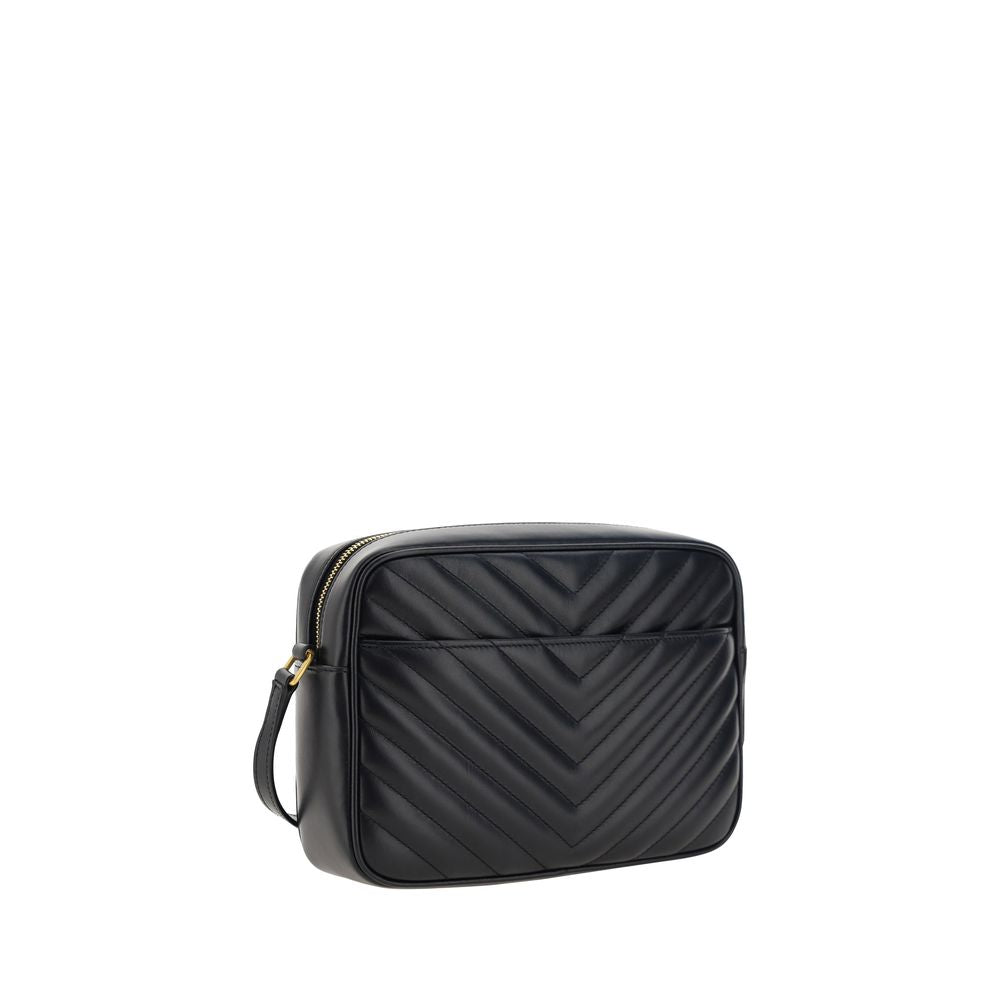 Saint Laurent Black Calf Leather Bos Taurus Shoulder Bag
