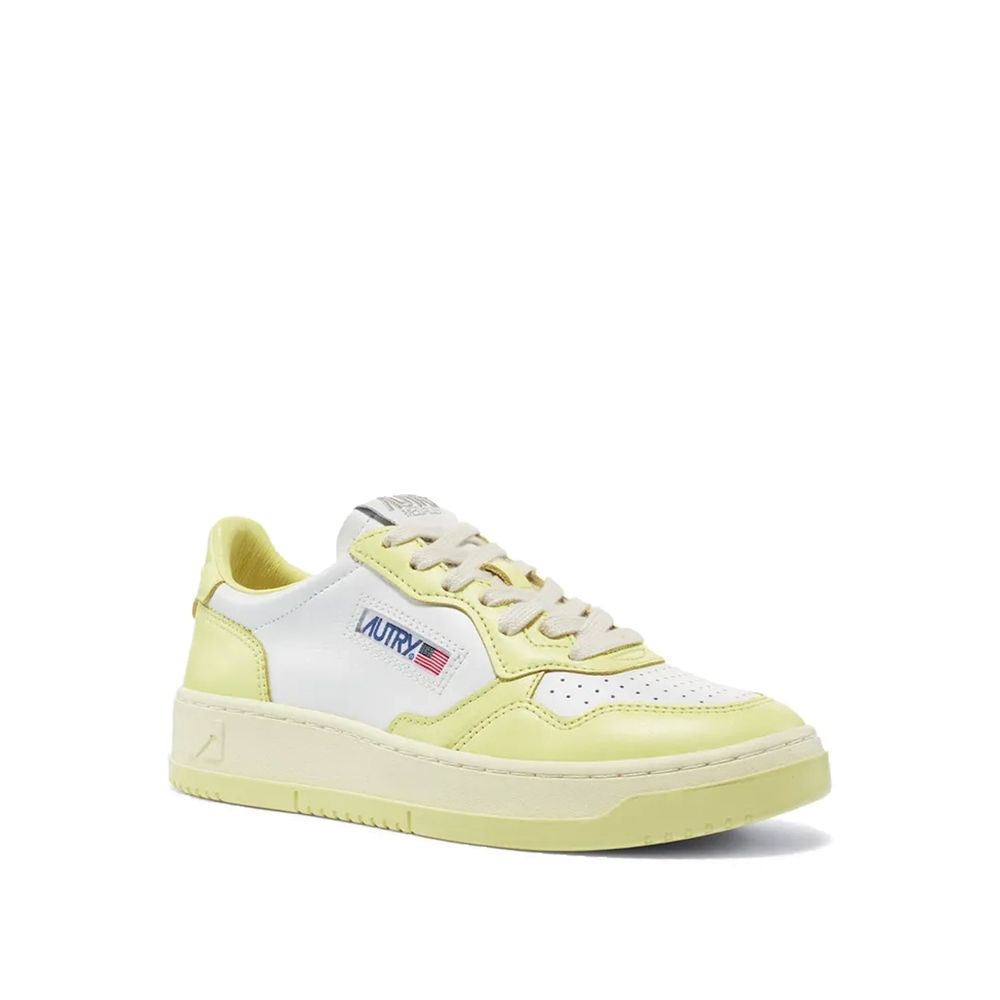 Autry White Leather Low Top Sneakers