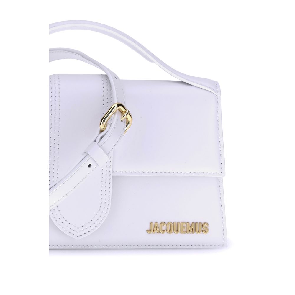 Jacquemus White Calf Leather Bos Taurus Handbag
