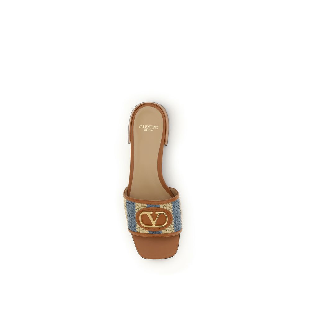 Valentino Garavani Multicolor Calf Leather Bos Taurus Sandals