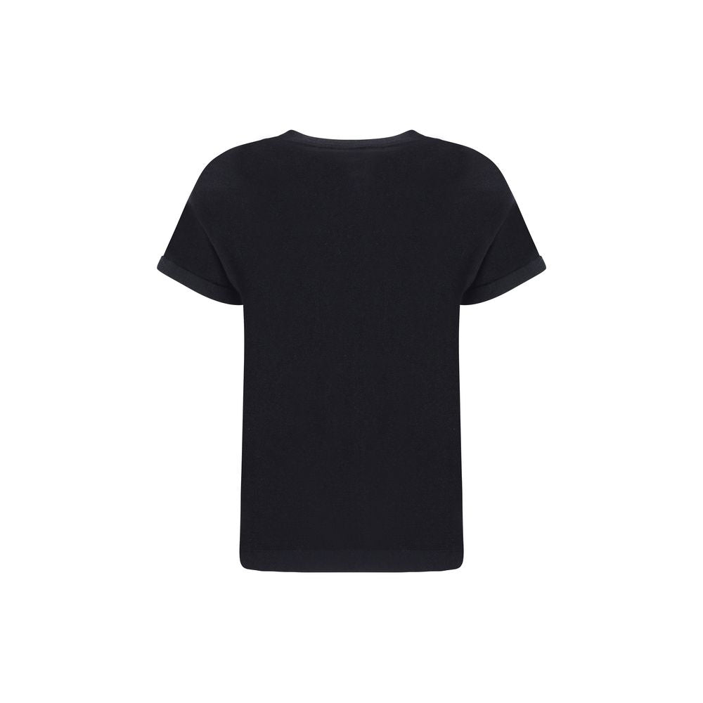 Brunello Cucinelli Black Nylon T-Shirt