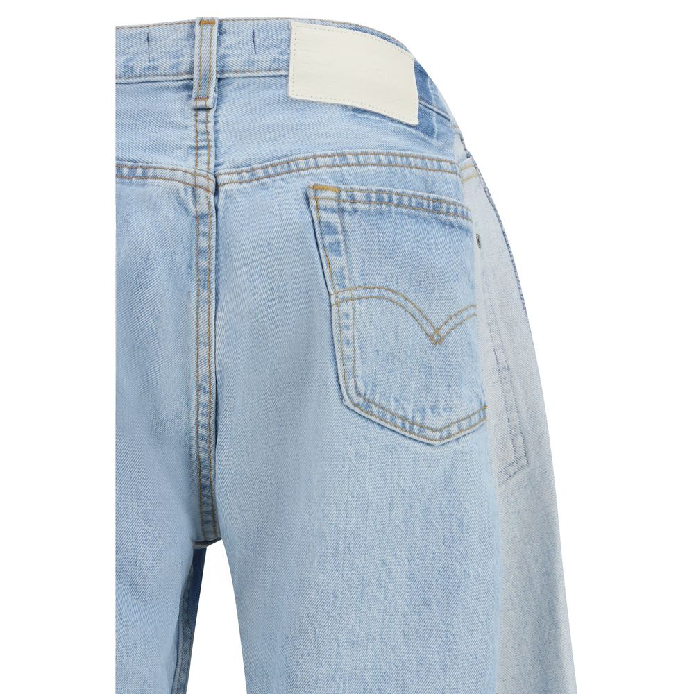 E.L.V. DENIM Blue Cotton Jeans Denim