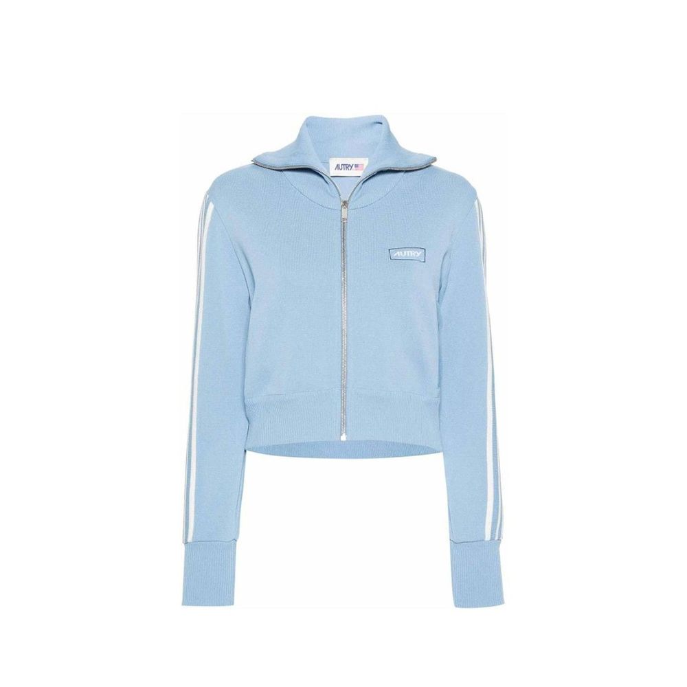 Autry Blue Nylon Cardigan