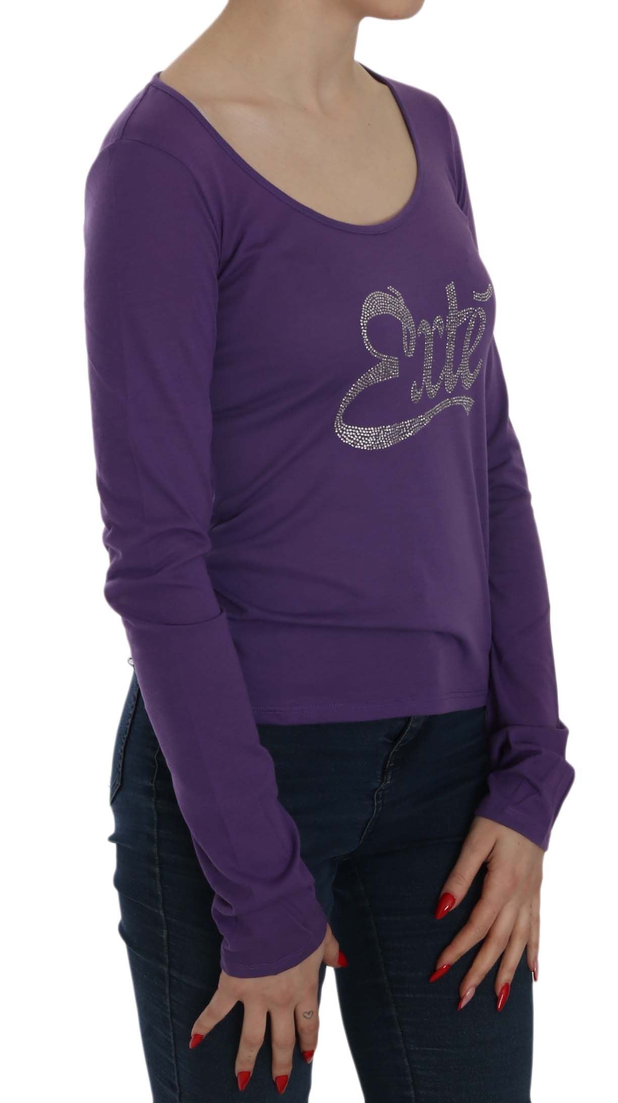 Exte Crystal Embellished U-Neck Blouse Exte