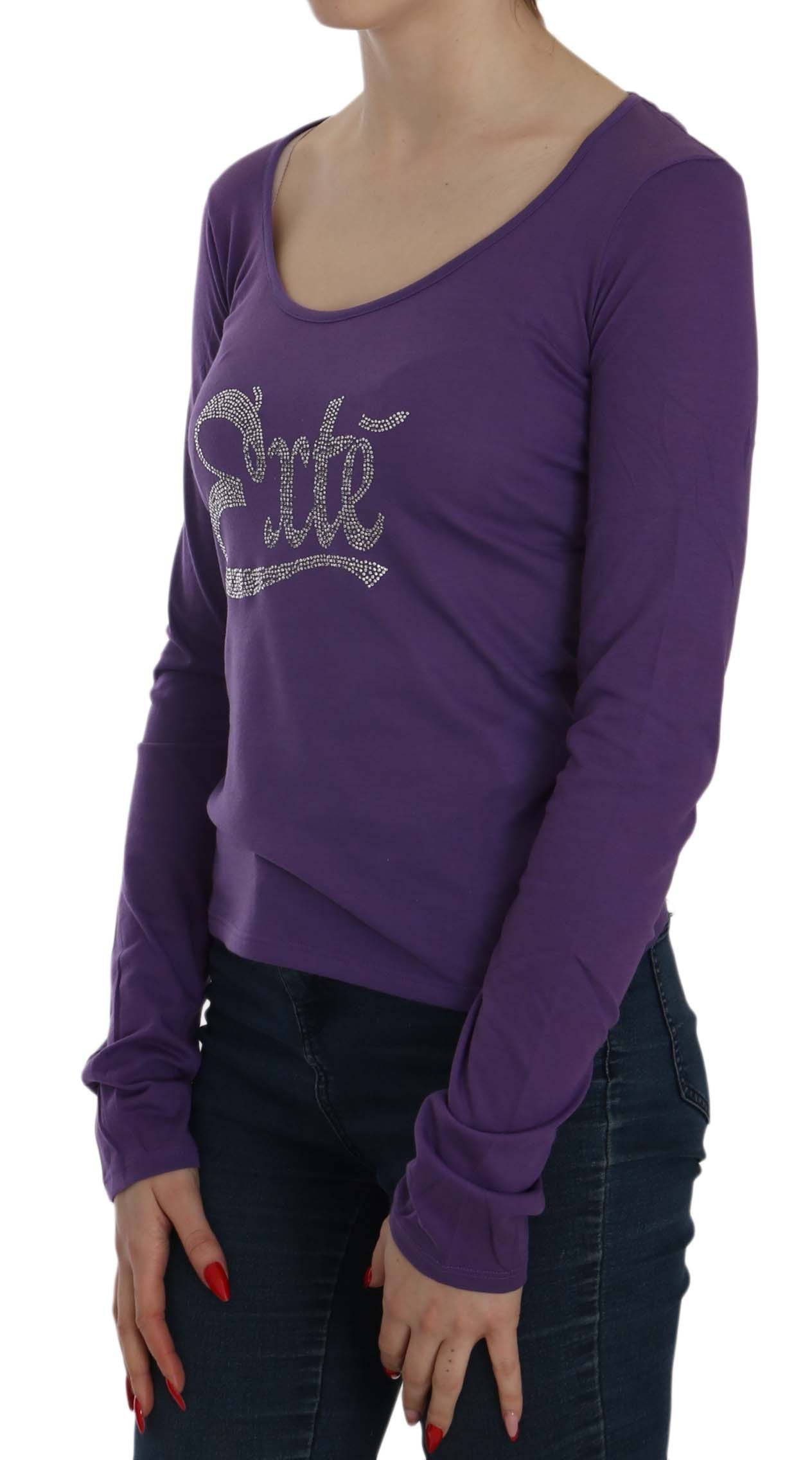 Exte Crystal Embellished U-Neck Blouse Exte