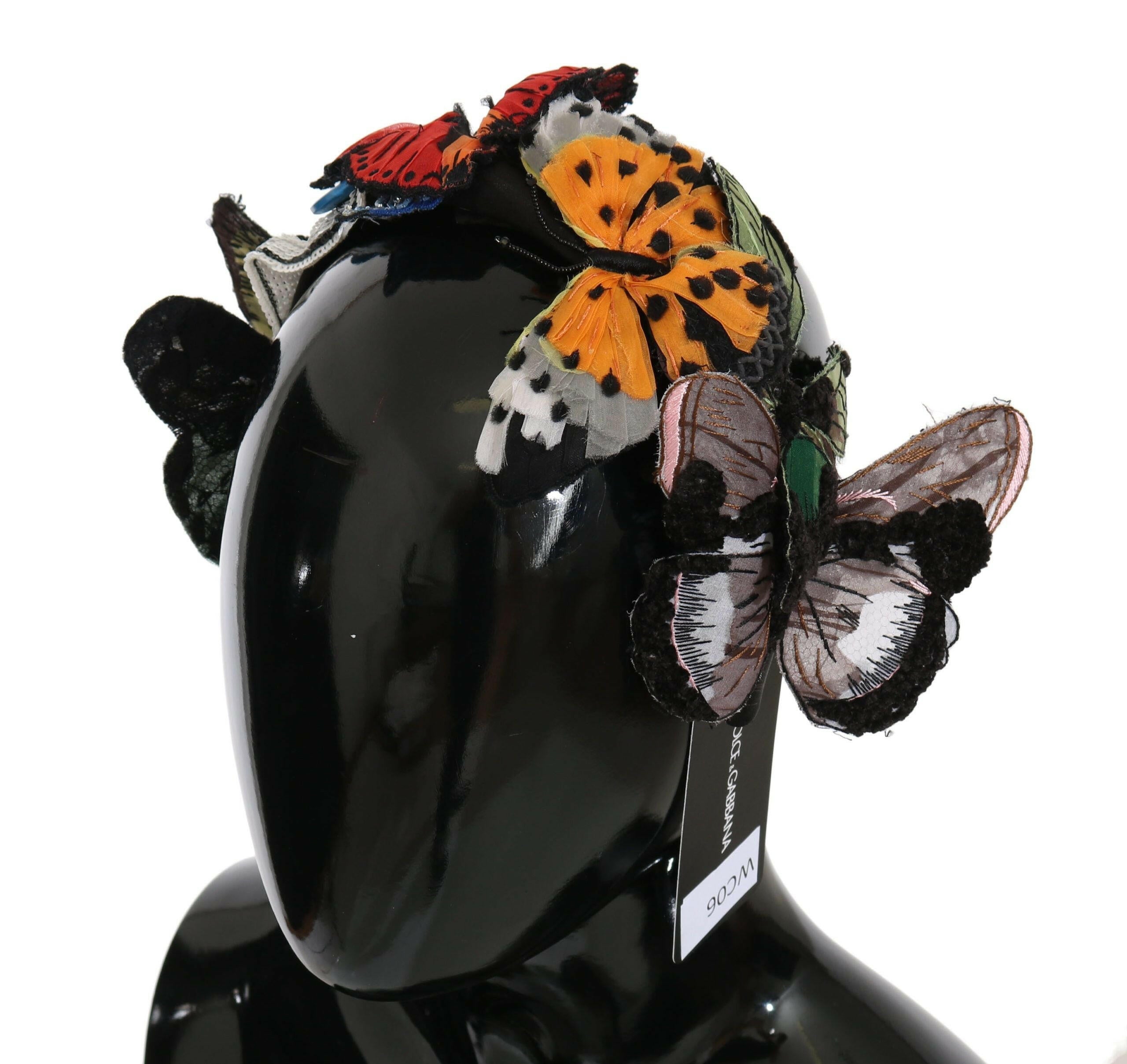 Dolce & Gabbana Tiara Floral Butterfly Sequin Diadem Headband.