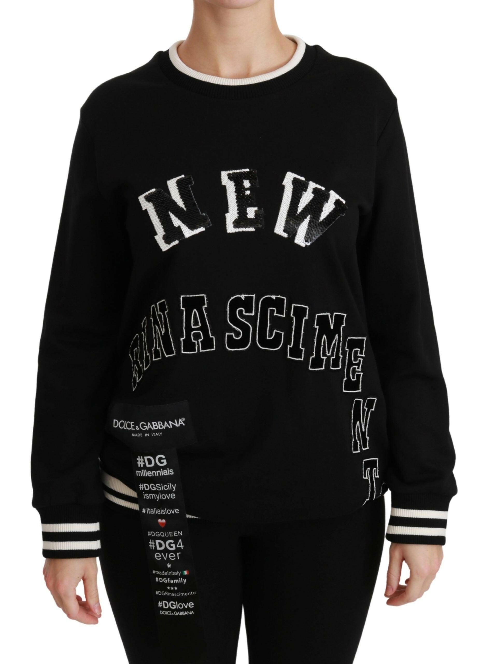 Dolce & Gabbana Black Rinascimento #DGmillennials Sweater.