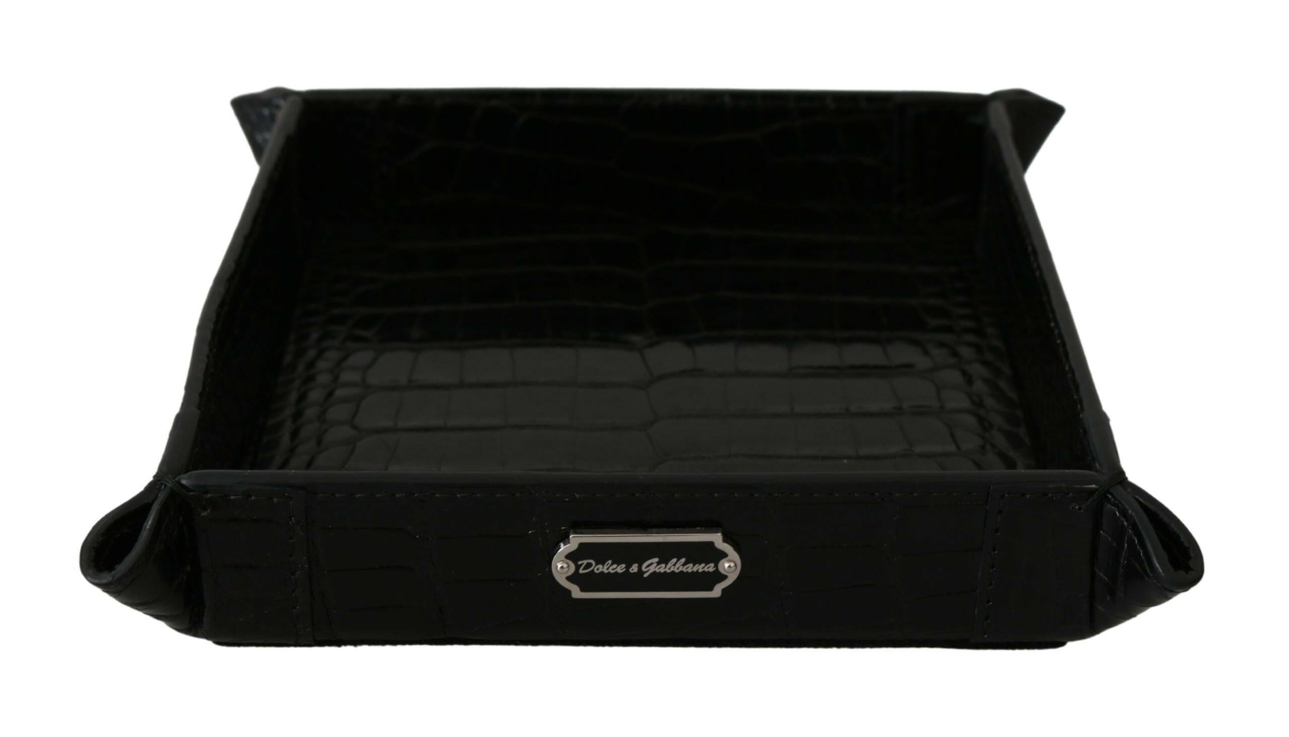 Dolce & Gabbana Plate Key Wallet Phone Card Money Patterned Skin Tray.