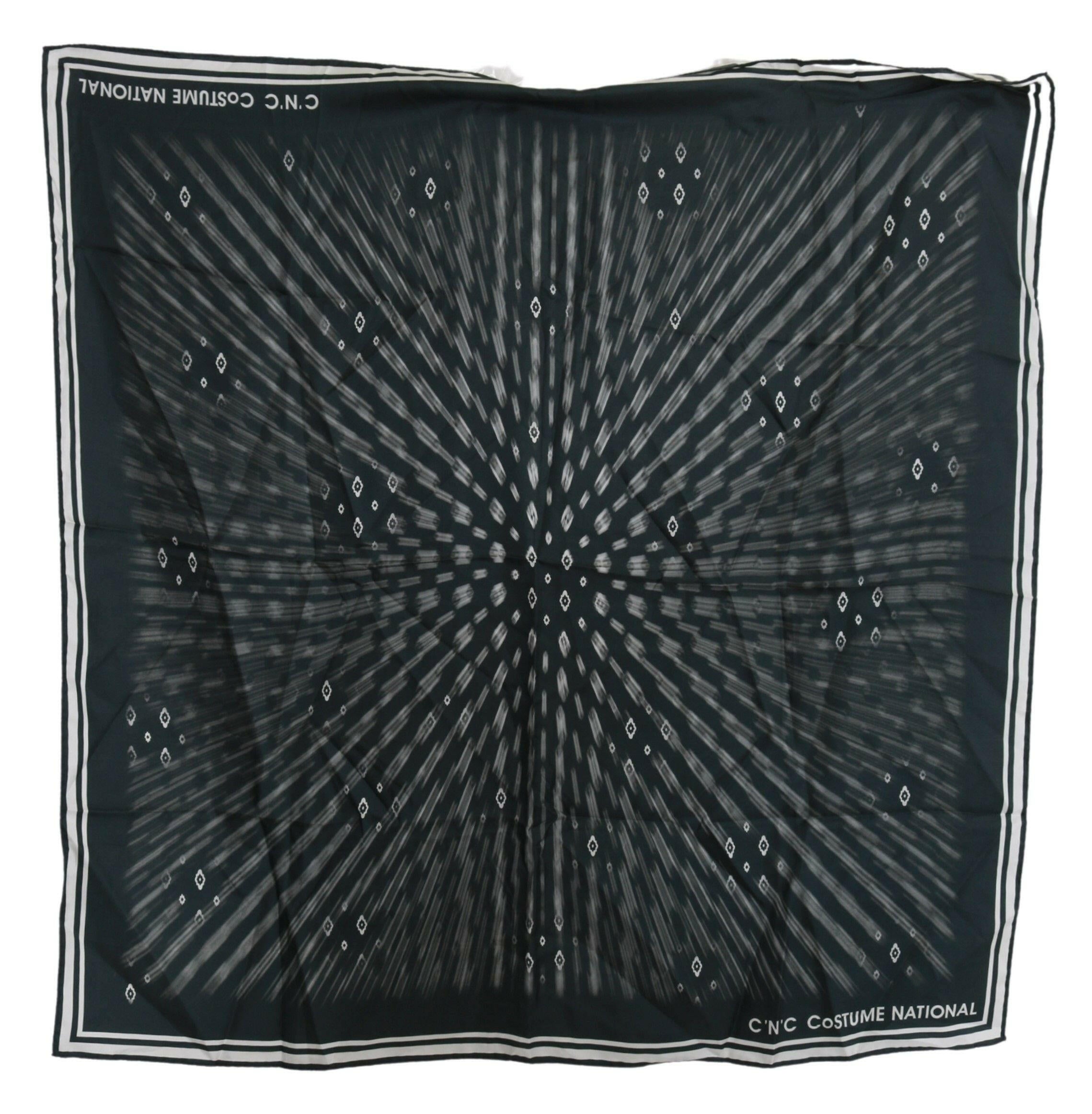 Costume National Blue Foulard Silk Women  Scarf.