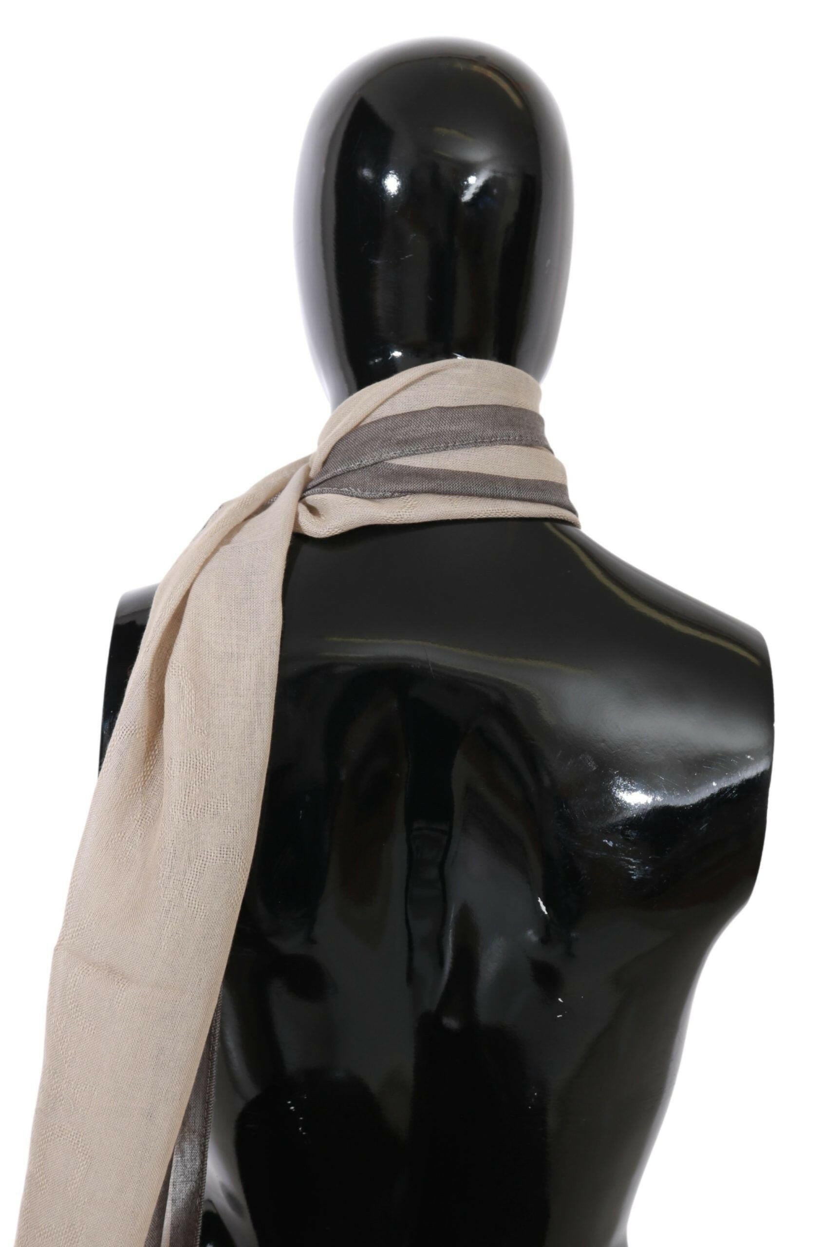 Costume National Beige Women Cotton Shawl  Scarf.
