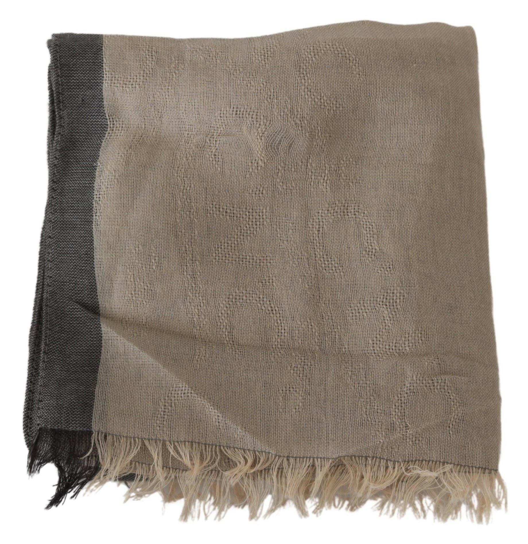 Costume National Beige Women Cotton Shawl  Scarf.
