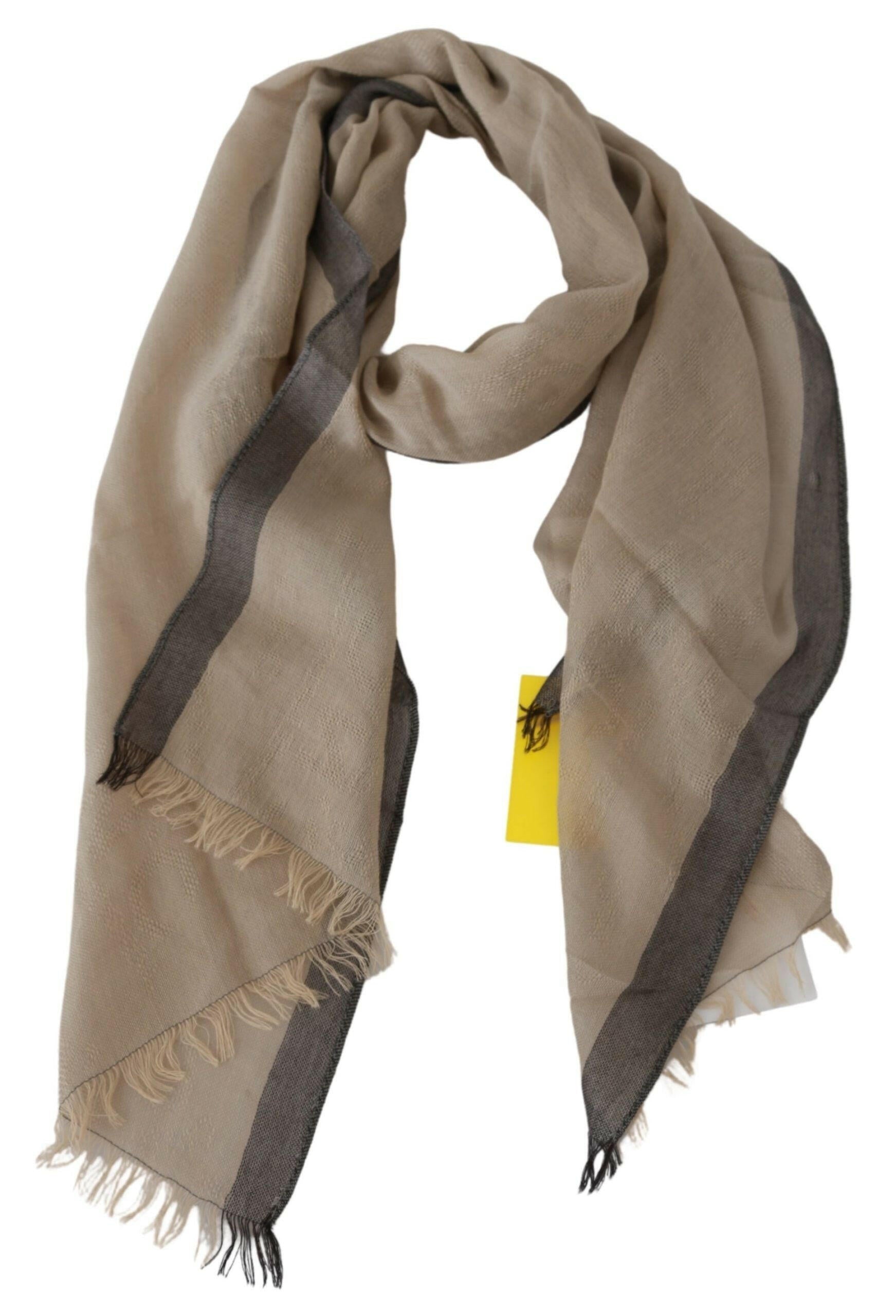 Costume National Beige Women Cotton Shawl  Scarf.