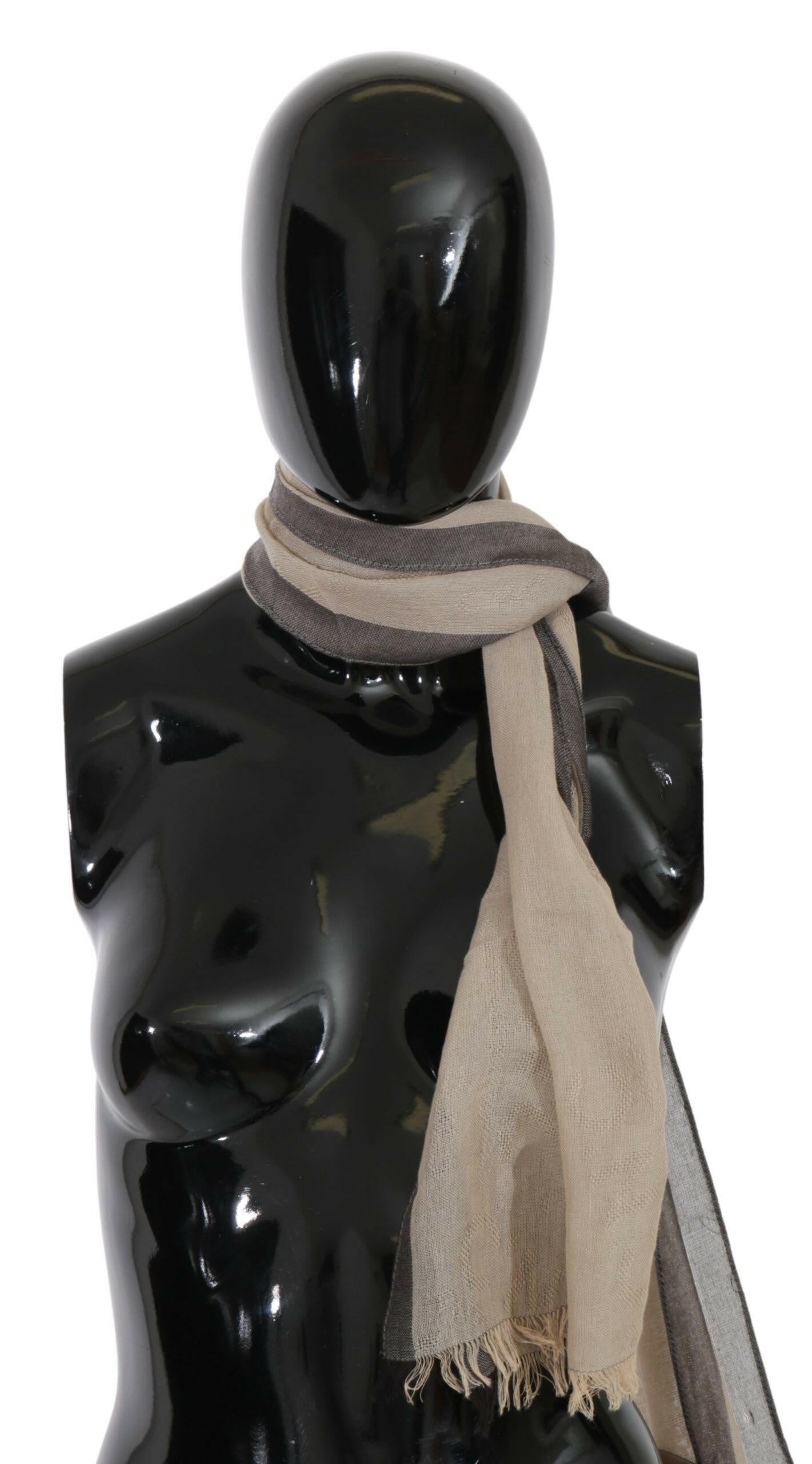 Costume National Beige Women Cotton Shawl  Scarf.